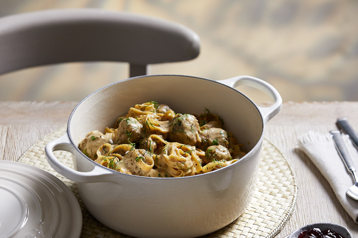 Tagliatelle met champignons en gehaktballetjes